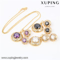 60162 Xuping fashion beautiful Italian gold plated wedding jewelry sets